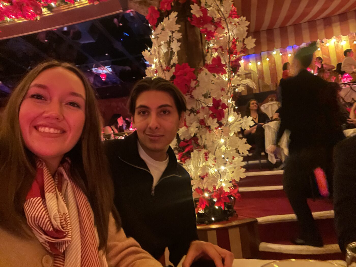 Valeria y Abraham en una cena especial